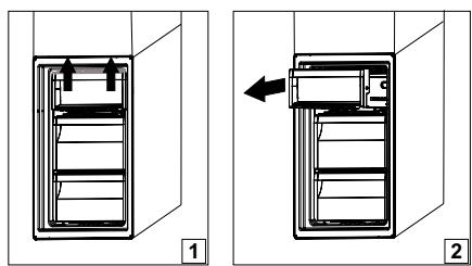 INDESIT LR7 S2 X - Retirer le récipient du BAC du congélateur - 1