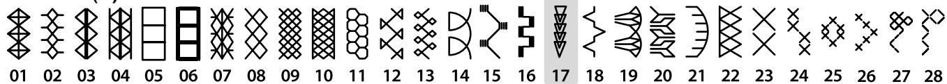 JANOME S7 - Stitch Chart - 4