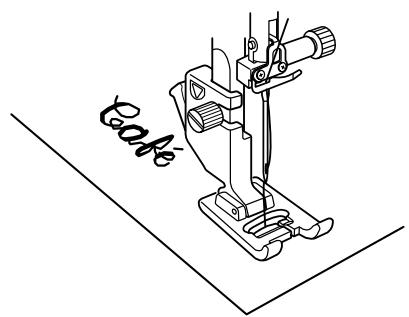 JANOME S7 - Reducing the Size of Letters - 7