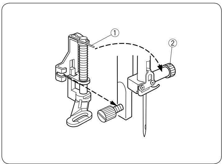 JANOME S7 - Attaching the Dual Feed Foot - 1