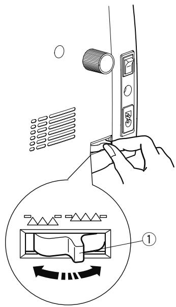 JANOME S7 - Using the knee lifter - 2