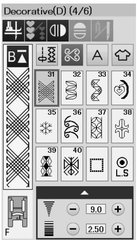 JANOME S7 - Satin stitches (S): 2 pages - 5