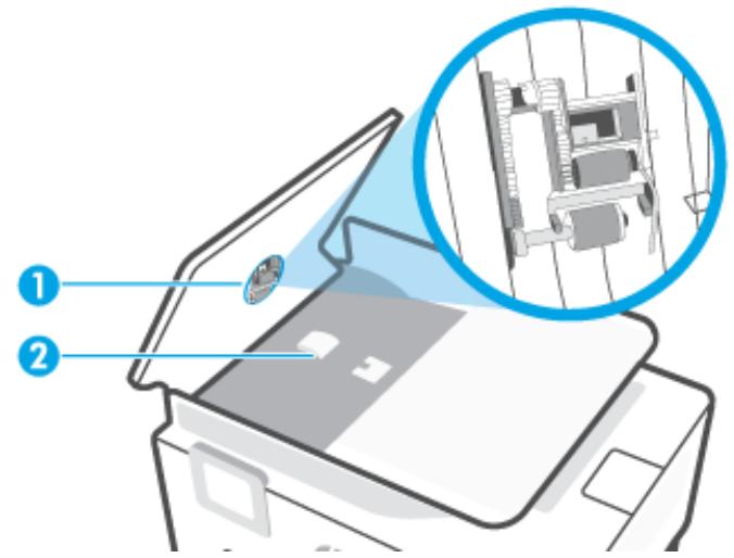 HP OFFICEJET PRO 8023 - Nettoyage du bac d'alimentation de documents - 2