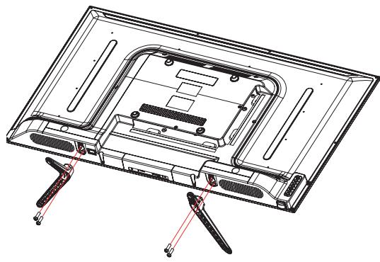 LISTO 32HD843 - ASSEMBLING THE STAND - 2