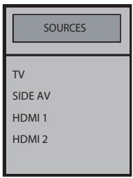 LISTO 32HD843 - Source selection - 1