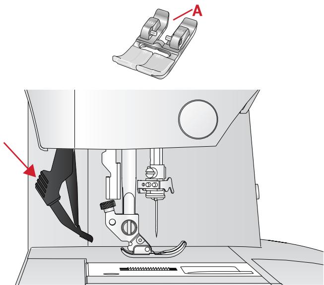 PFAFF ELEMENT C1105 - Desengrane el sistema IDT™ - 1