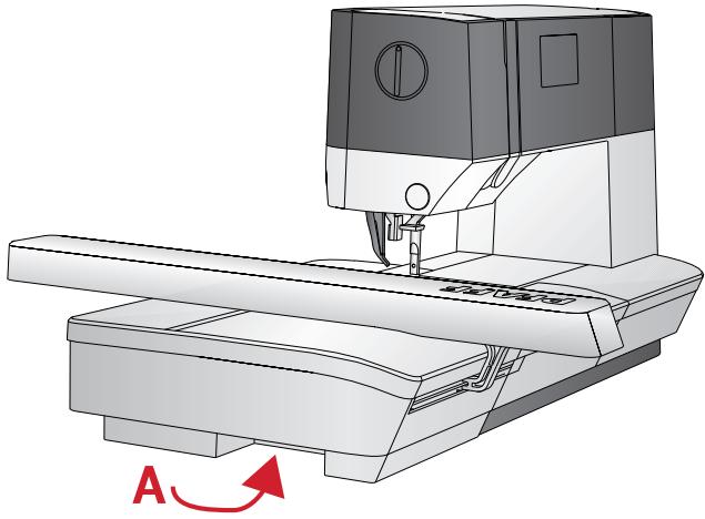 PFAFF ELEMENT C1105 - Retirar la unidad de bordado - 1