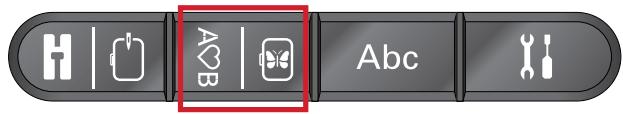PFAFF ELEMENT C1105 - Crear una serie de texto - 2
