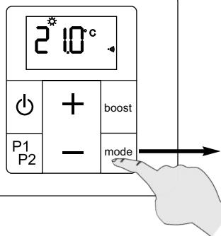 ACOVA FASSANE TMXP - Choix du mode de fonctionnement - 1