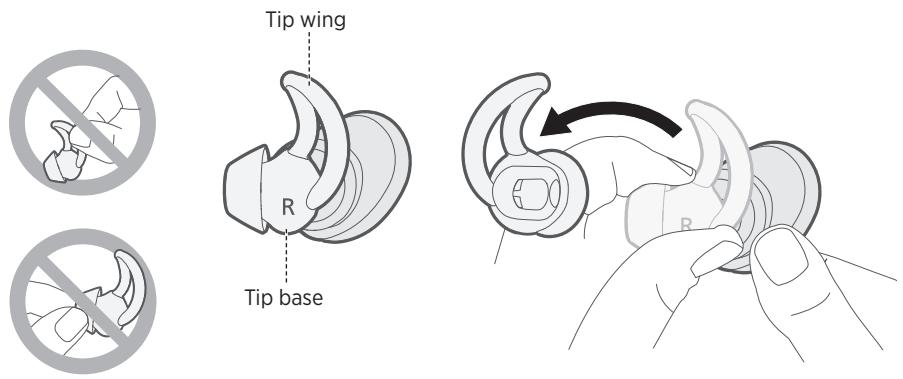 BOSE SOUNDSPORT - Change the StayHear®+ Sport tips - 1