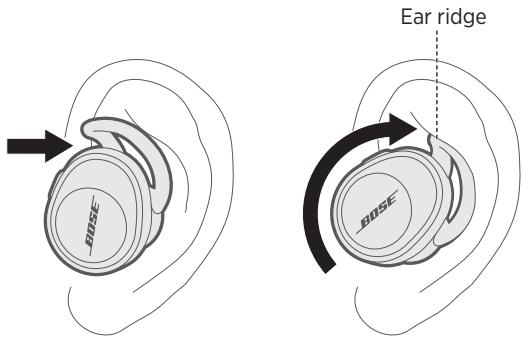 BOSE SOUNDSPORT - Fit the earbud to your ear - 1