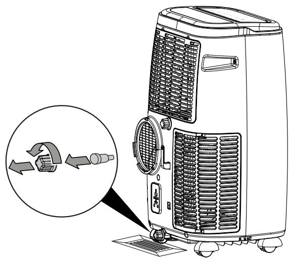 TROTEC PAC 3800 S - Vider le condensat (vidage manuel) - 1