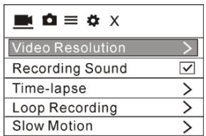DENVER ACK-8060W - Utilisation des menus - 1