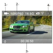 DENVER ACK-8060W - Mode d'enregistrement video - 1