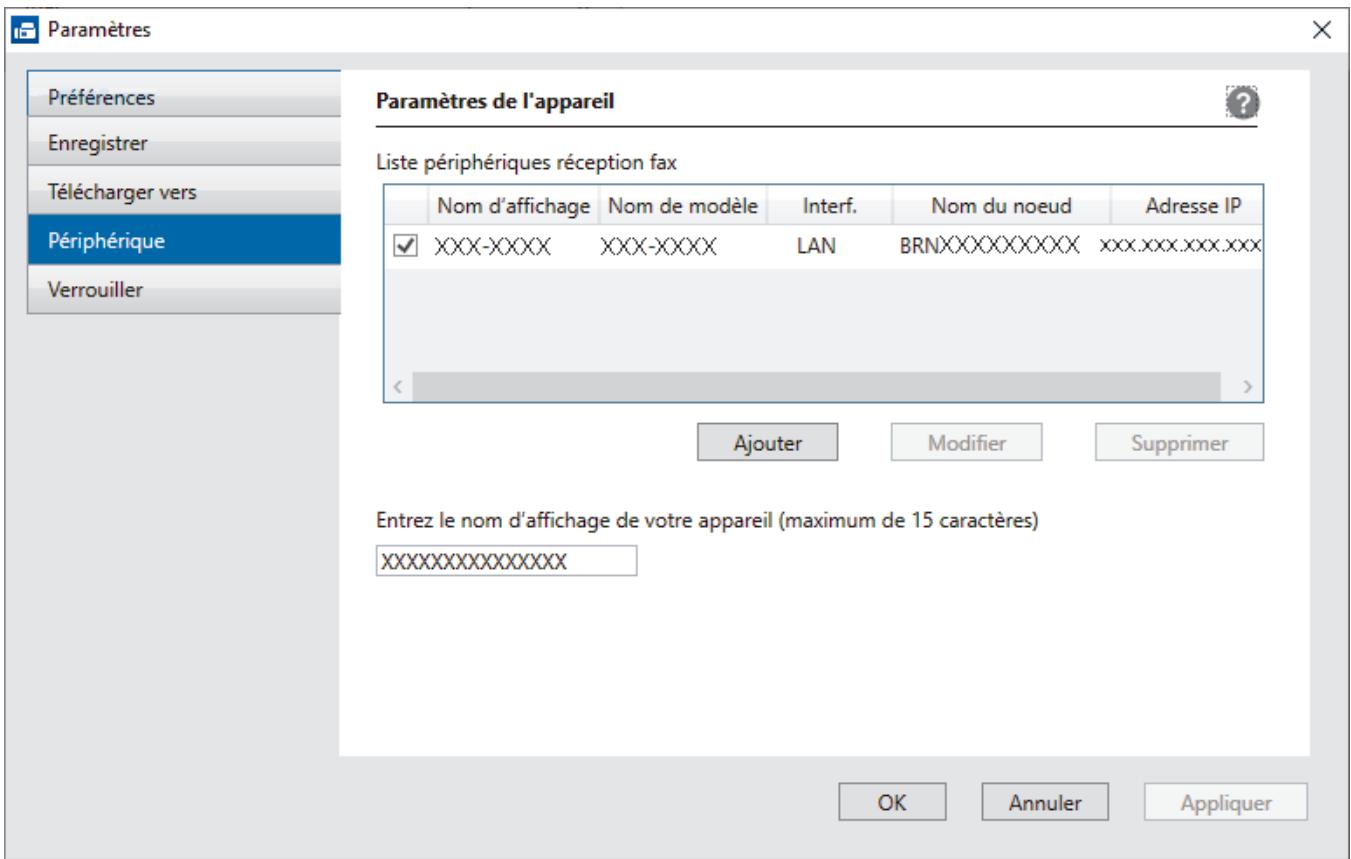 BROTHER DCP J1050DW - Ajouter votre appareil pour la réception pc-fax (windows) - 1