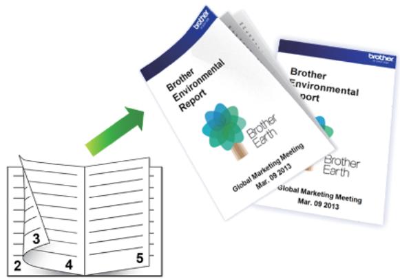 BROTHER DCP J1050DW - Imprimer automatiquement sous forme de livre (windows) - 1