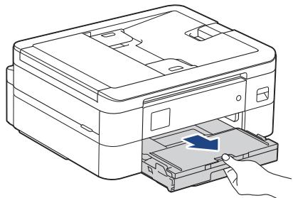 BROTHER DCP J1050DW - Charger des enveloppes dans le bac à papier - 5