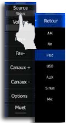 LOWRANCE GPS8-GEN2 - Utilisation des sources audio - 1