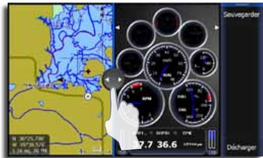 LOWRANCE GPS8-GEN2 - Réglage de laaille des écrans partagés - 1
