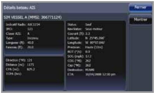 LOWRANCE GPS8-GEN2 - Sélection d'une cible AIS - 1