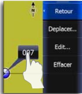 LOWRANCE GPS8-GEN2 - Déplacement d'un waypoint en touchant l'écran - 1