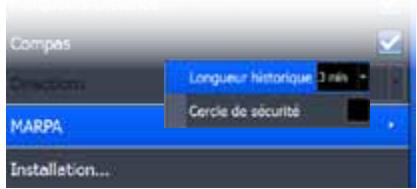 LOWRANCE GPS8-GEN2 - Réglages des cibles MARPA - 1
