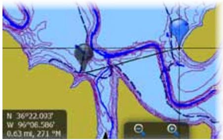 LOWRANCE GPS8-GEN2 - Mesure de distances - 1