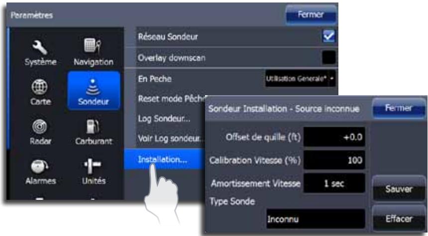 LOWRANCE GPS8-GEN2 - Paramètres d'installation - 1