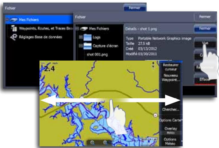 LOWRANCE GPS8-GEN2 - Affichage des captures d'écran - 1