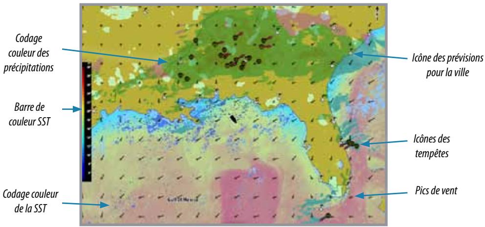 LOWRANCE GPS8-GEN2 - L'écran météo - 1