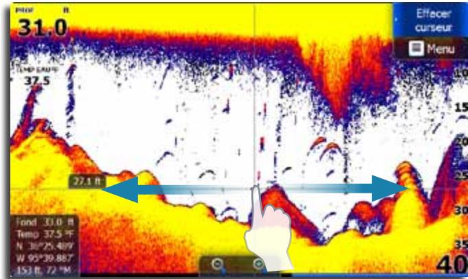 LOWRANCE GPS8-GEN2 - Visualiser l'historique du sondeur - 1