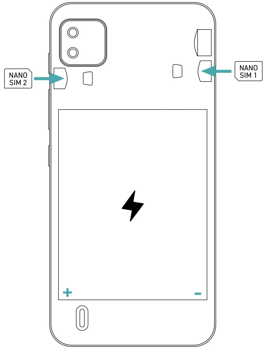 WIKO Y62 - - Installazione SIM - 2 SIM - 2