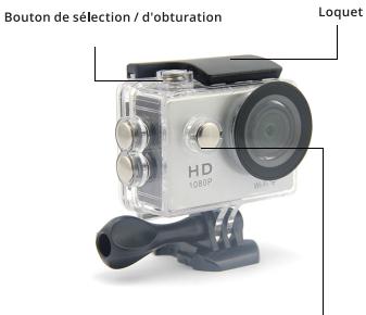 Bouton de sélection / d'obturation LOQUET HD 1080D Wi-Fi