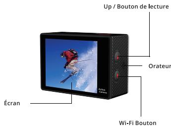 Up / Bouton de lecture Orateur Écran Wi-Fi Bouton
