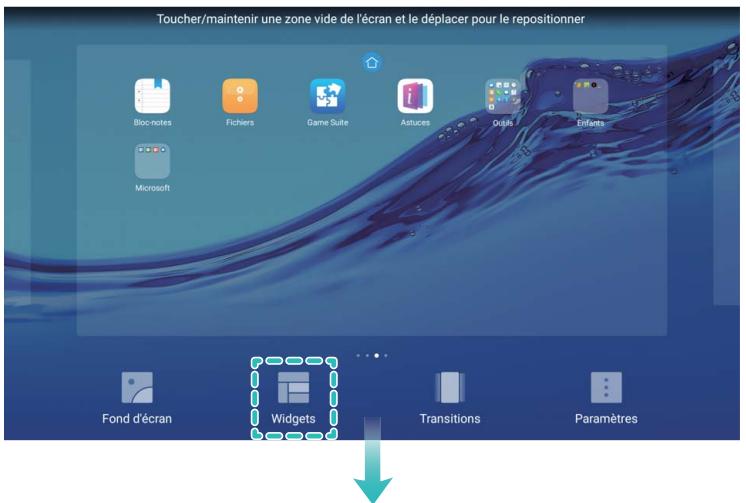 HUAWEI MEDIAPAD T3 10 - Gérer les widgets de votre écran d'accueil - 1
