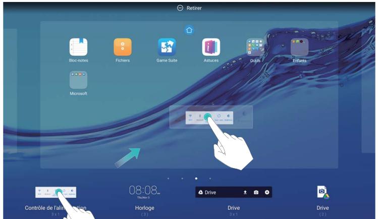 HUAWEI MEDIAPAD T3 10 - Gérer les widgets de votre écran d'accueil - 2