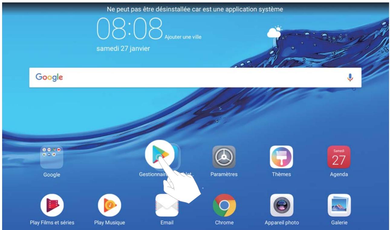 HUAWEI MEDIAPAD T3 10 - Gérer les iconônes de l'écran d'accueil - 1