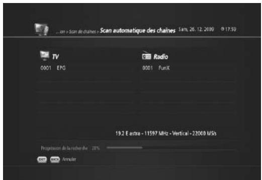 HUMAX TN5000HD - Recherche automatique - 2