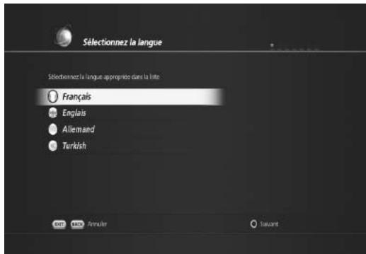 HUMAX TN5000HD - Sélection de la langue - 1