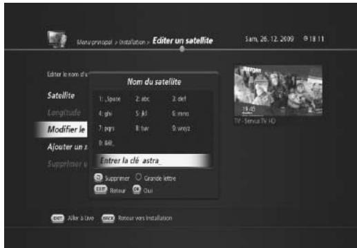 HUMAX TN5000HD - Renommer les satellites - 1