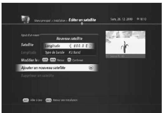 HUMAX TN5000HD - Ajout de nouveaux satellites - 2