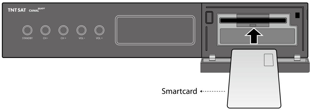 HUMAX TN5000HD - Insertion de la carte TNTSAT - 1
