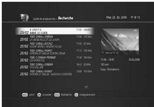 HUMAX TN5000HD - Guide des programmes - 2