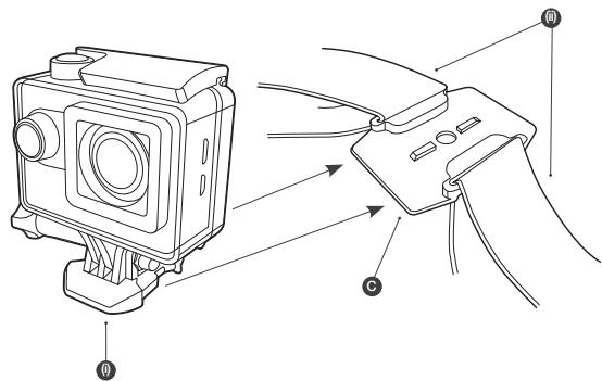 KITVISION ESCAPE 4KW - Fixer l'appareil sur un casque ventilé - 1
