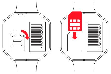 THOMSON P WATCH - INSTALLATION D'UNE CARTE SIM - 1