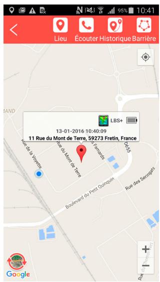 THOMSON P WATCH - SUIVI SUR CARTE - 1