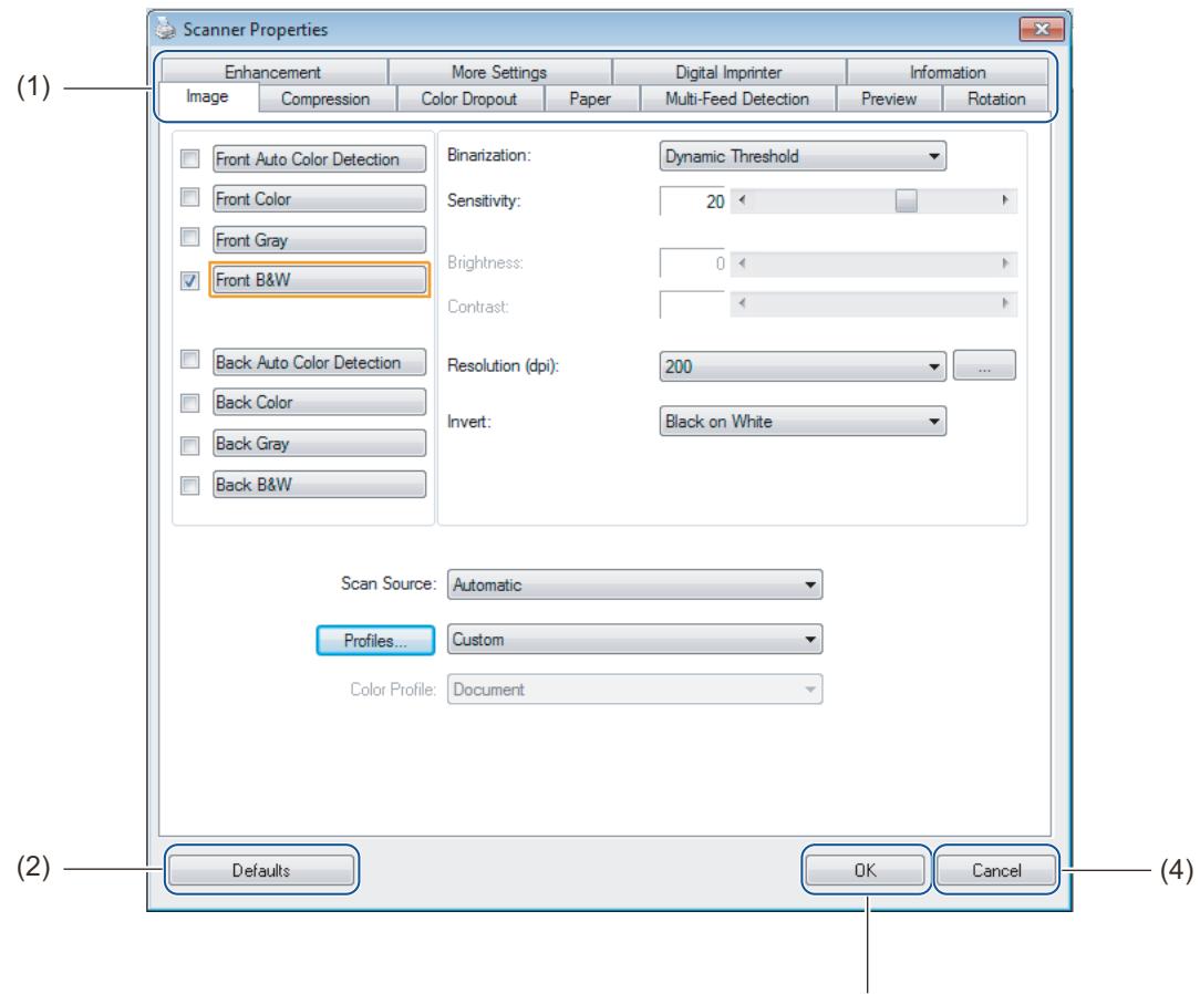 BROTHER PDS-6000F - Scanner Properties dialog box - 1