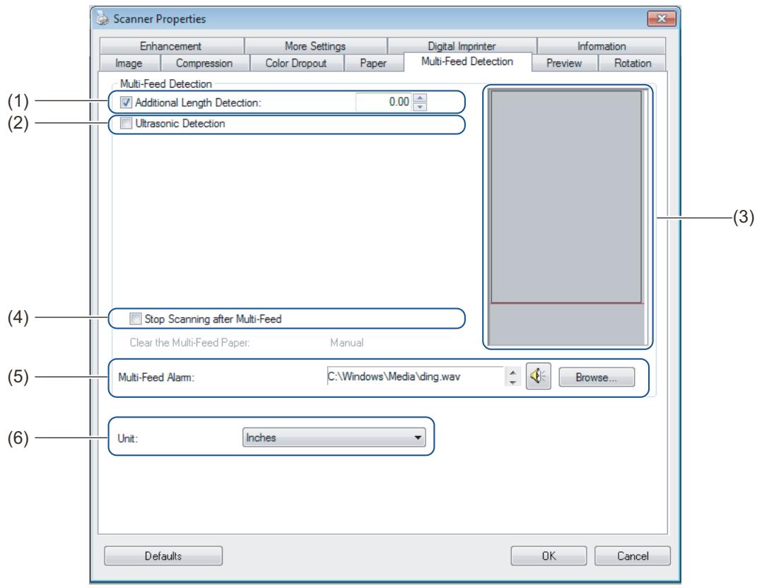BROTHER PDS-6000F - Multi-Feed Detection tab - 1