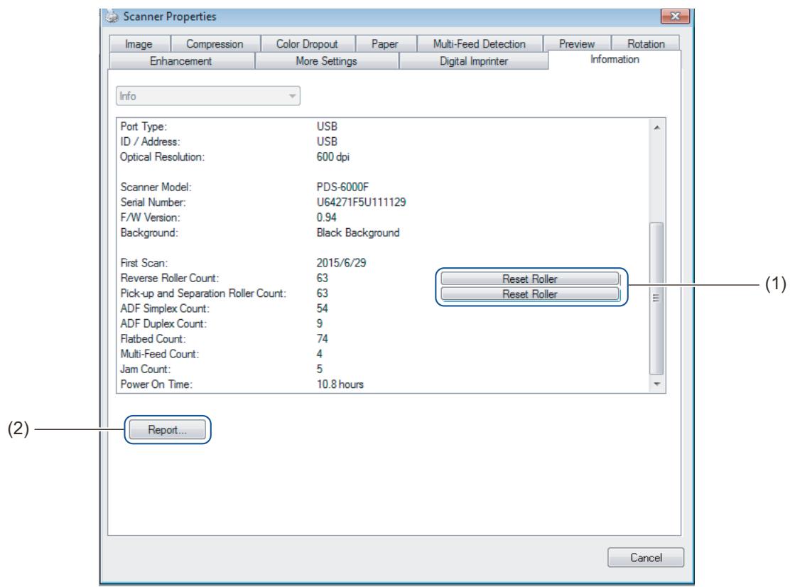 BROTHER PDS-6000F - Information tab - 1