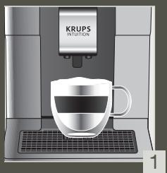 KRUPS INTUITION PREFERENCE EA873810 - QUICK MILK RINSING AFTER A CAPPUCCINO - 1